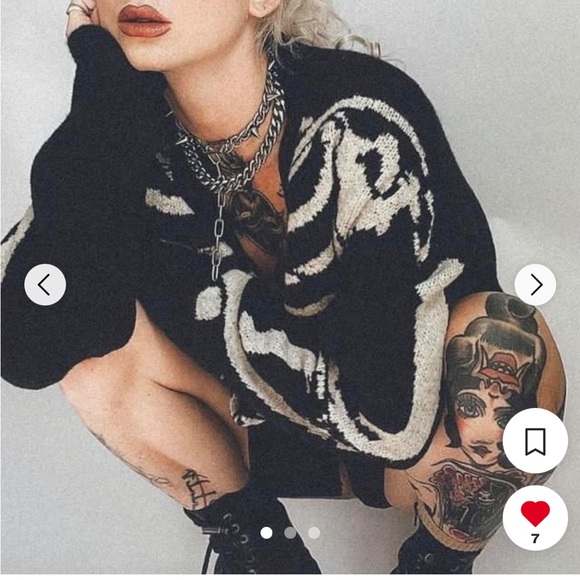 Other UK Skeleton Cardigan XS - Picture 8 of 8